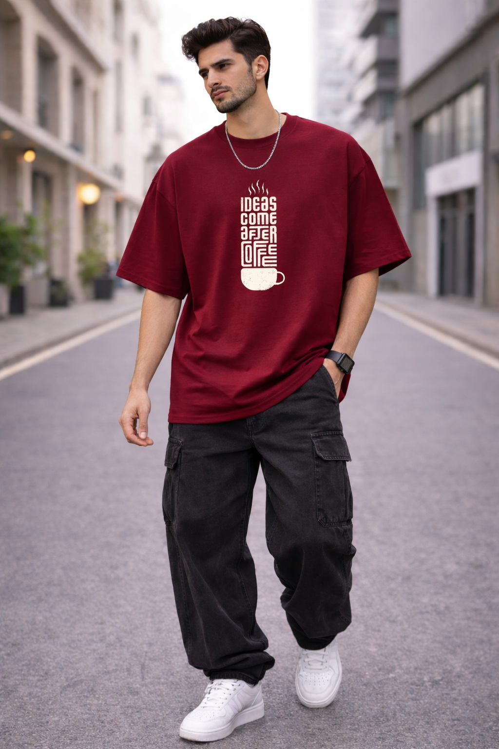 Coffee Quote Relaxed Fit