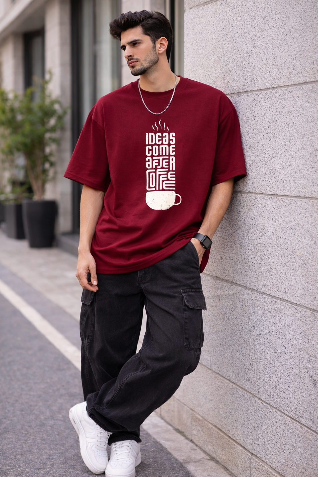 Coffee Quote Relaxed Fit