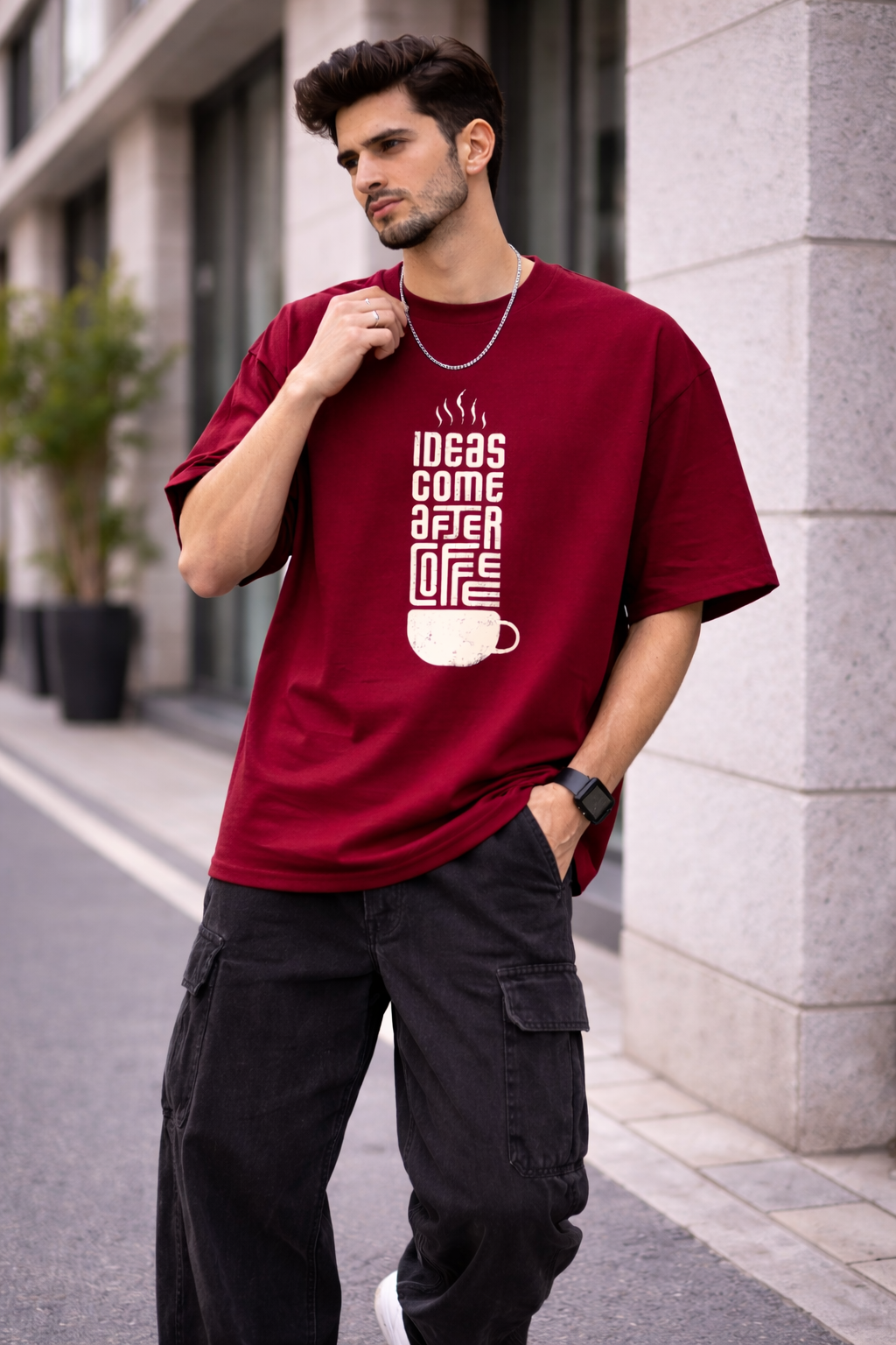 Coffee Quote Relaxed Fit