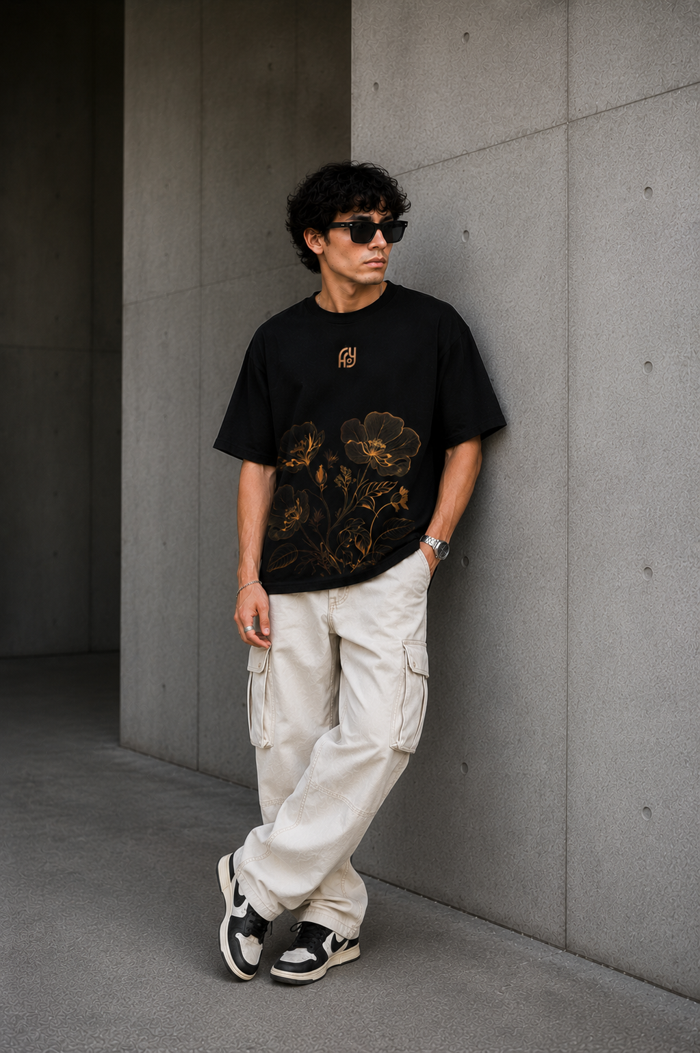 Midnight Flora Relaxed Fit