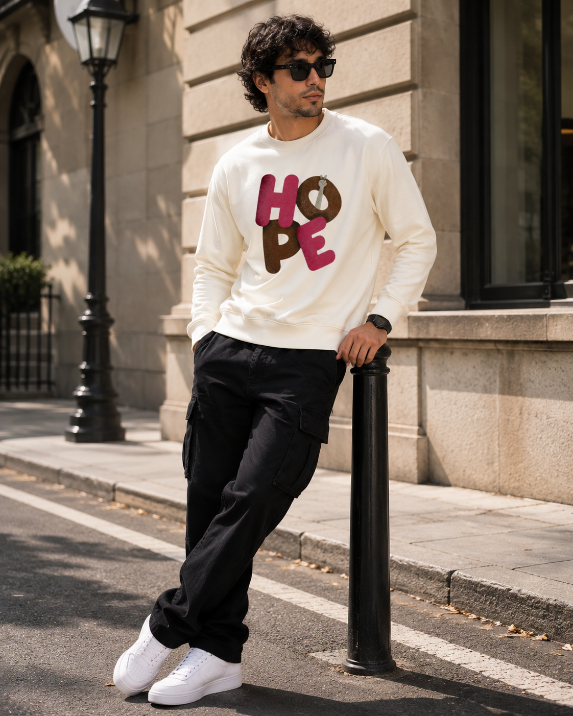 Full Sleeve Neck T-Shirt - HOPE
