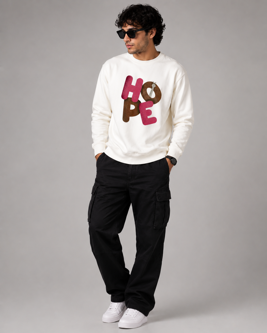 Full Sleeve Neck T-Shirt - HOPE