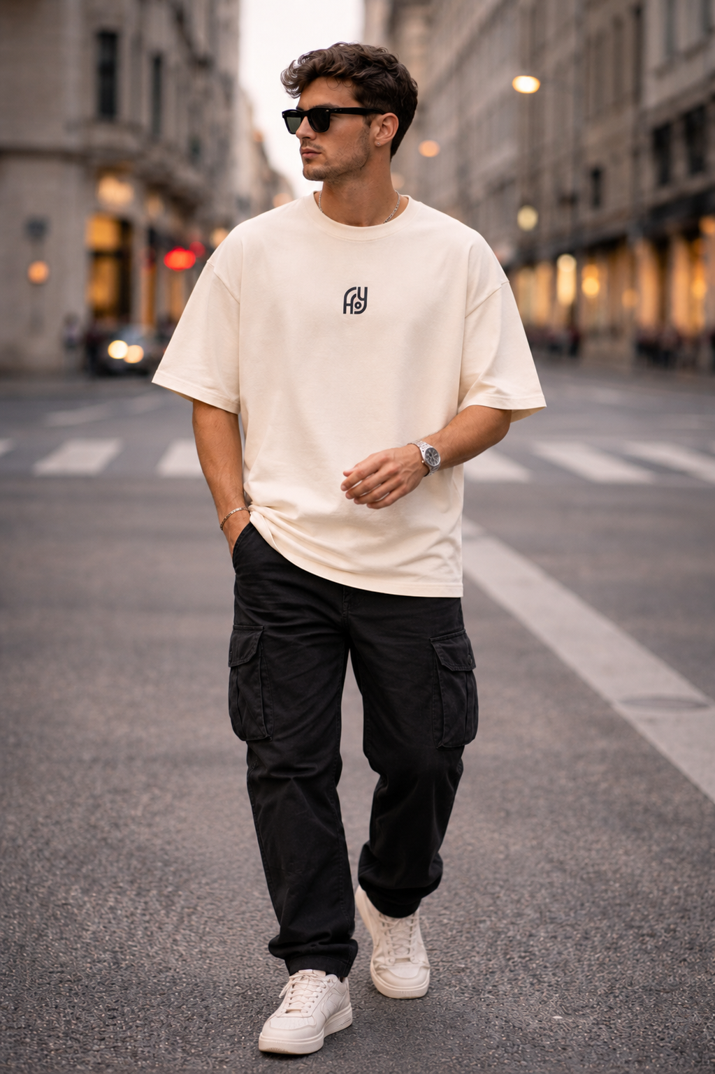 YANI-Originals Beige Relaxed Fit