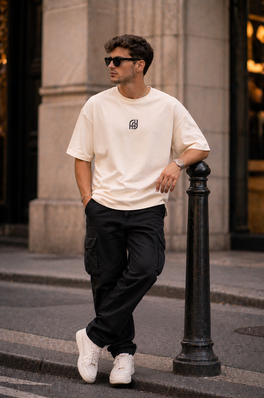 YANI-Originals Beige Relaxed Fit