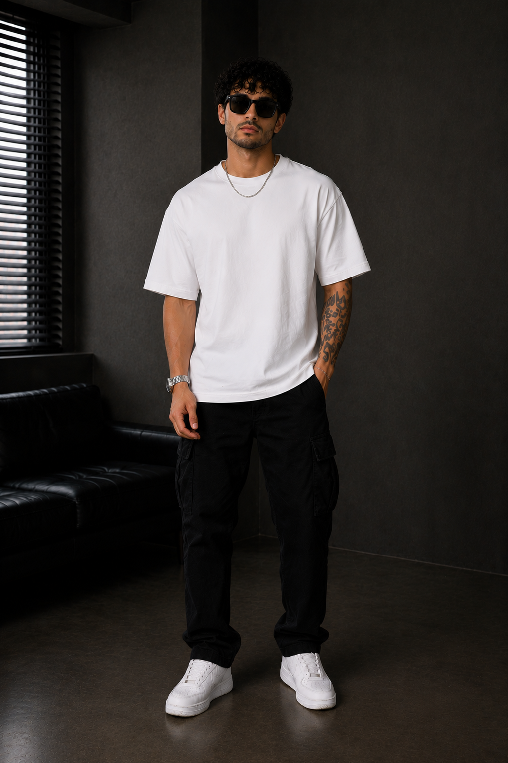 YANI- Royal White Relaxed Fit