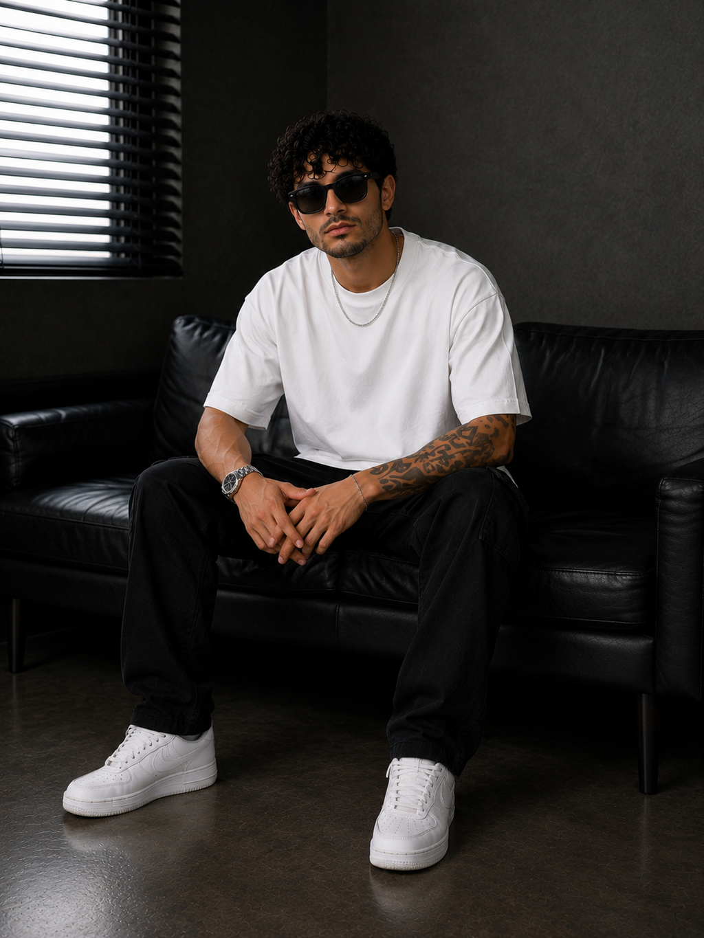 YANI- Royal White Relaxed Fit