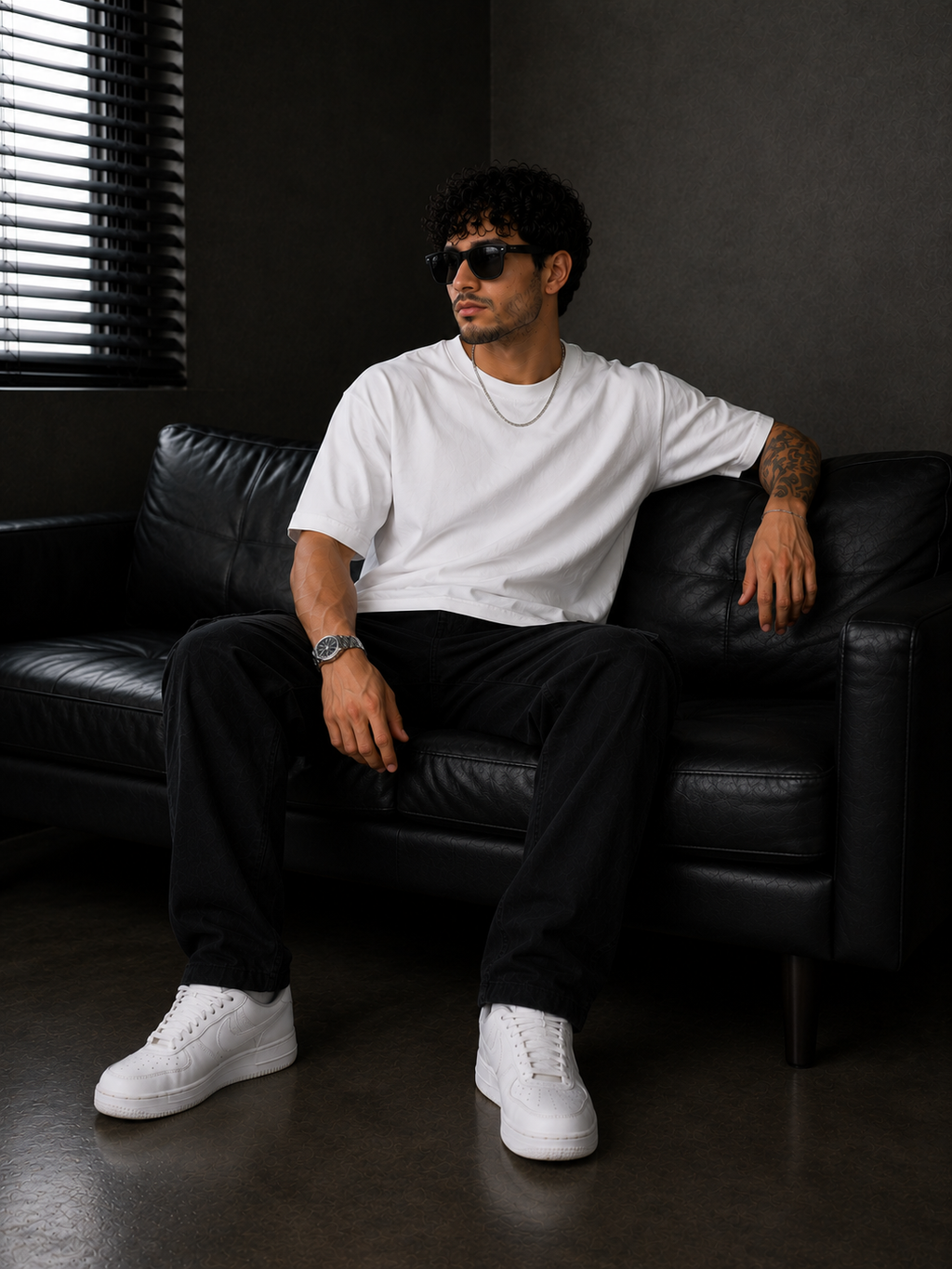 YANI- Royal White Relaxed Fit