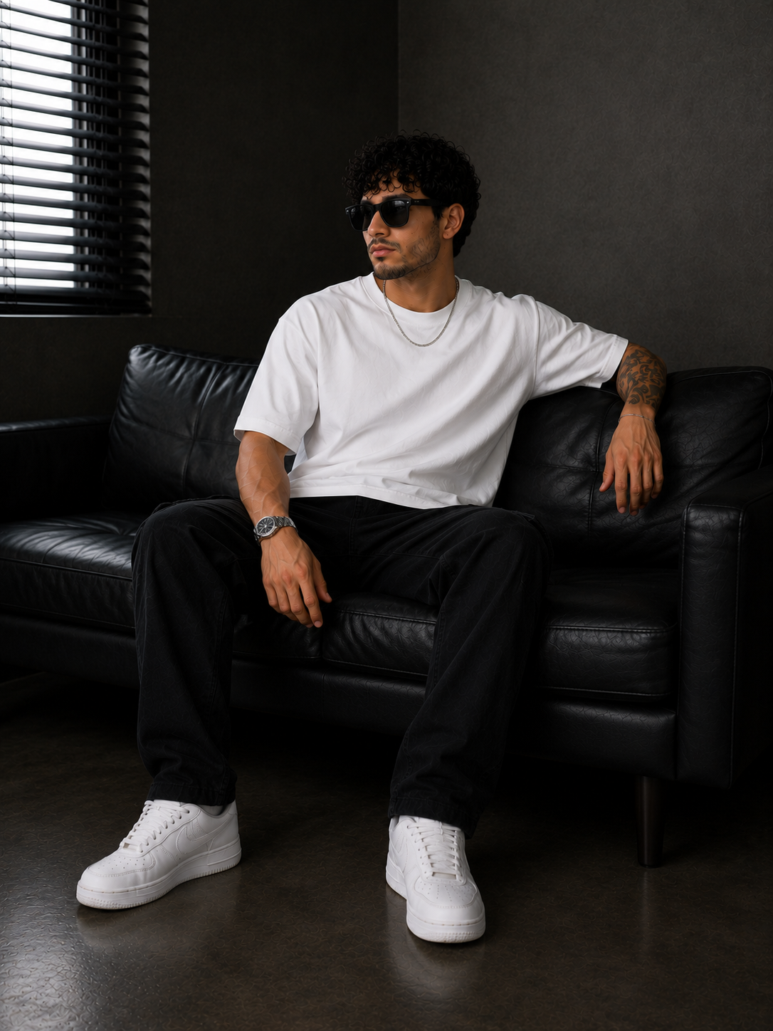YANI- Royal White Relaxed Fit